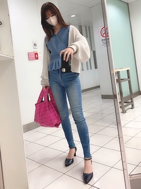 「Abercrombie&Fitch（アバークロンビーアンドフィッチ）のアイテム（パンツ）」を使った、ひみこさん（レディース・160cm）の春コーディネート