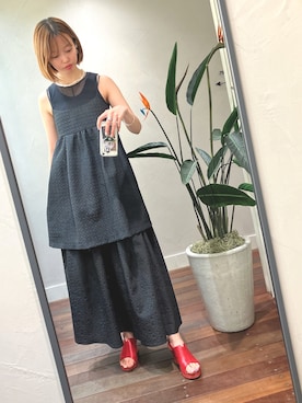 「emi+（エミプラス）のアイテム（スカート）」を使った、ひみこさん（レディース・160cm）の秋コーディネート