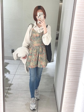 「Abercrombie&Fitch（アバークロンビーアンドフィッチ）のアイテム（パンツ）」を使った、ひみこさん（レディース・160cm）の春コーディネート