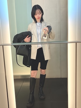 「LILY BROWN（リリーブラウン）のアイテム（パンツ）」を使った、ひみこさん（レディース・160cm）の冬コーディネート