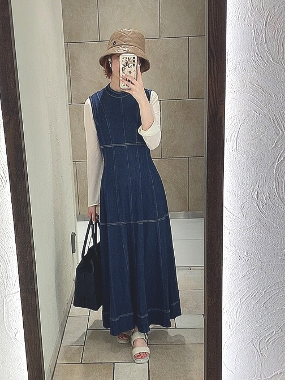 AMERI（アメリ）の「TORSO LIKE DENIM DRESS（ワンピース）」 - WEAR