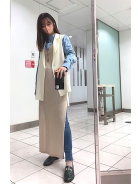 「Abercrombie&Fitch（アバークロンビーアンドフィッチ）のアイテム（パンツ）」を使った、ひみこさん（レディース・160cm）の冬コーディネート