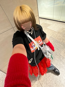 「アイテム（アームカバー）」を使った、たやさん（レディース・149cm）の冬コーディネート