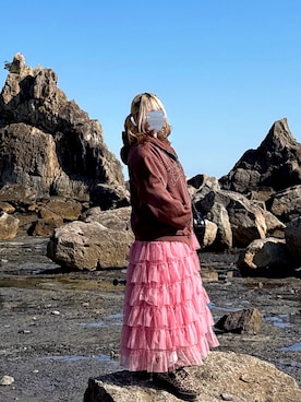 「アイテム（パーカー）」を使った、たやさん（レディース・149cm・30代）の冬コーディネート