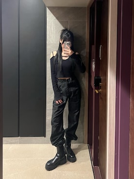 「H&M（エイチ・アンド・エム）のアイテム（ブーツ）」を使った、あ や なさん（レディース・156cm）の夏コーディネート