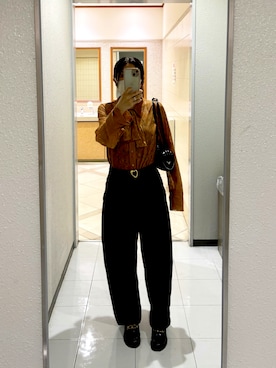 「TOD’S（トッズ）のアイテム」を使った、ahmaさん（レディース・150cm）の秋コーディネート