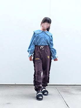 「アイテム（パンツ）」を使った、ahmaさん（レディース・135cm）の秋コーディネート