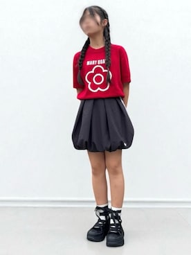 「アイテム（スカート）」を使った、akiさん（レディース・150cm・40代）の夏コーディネート