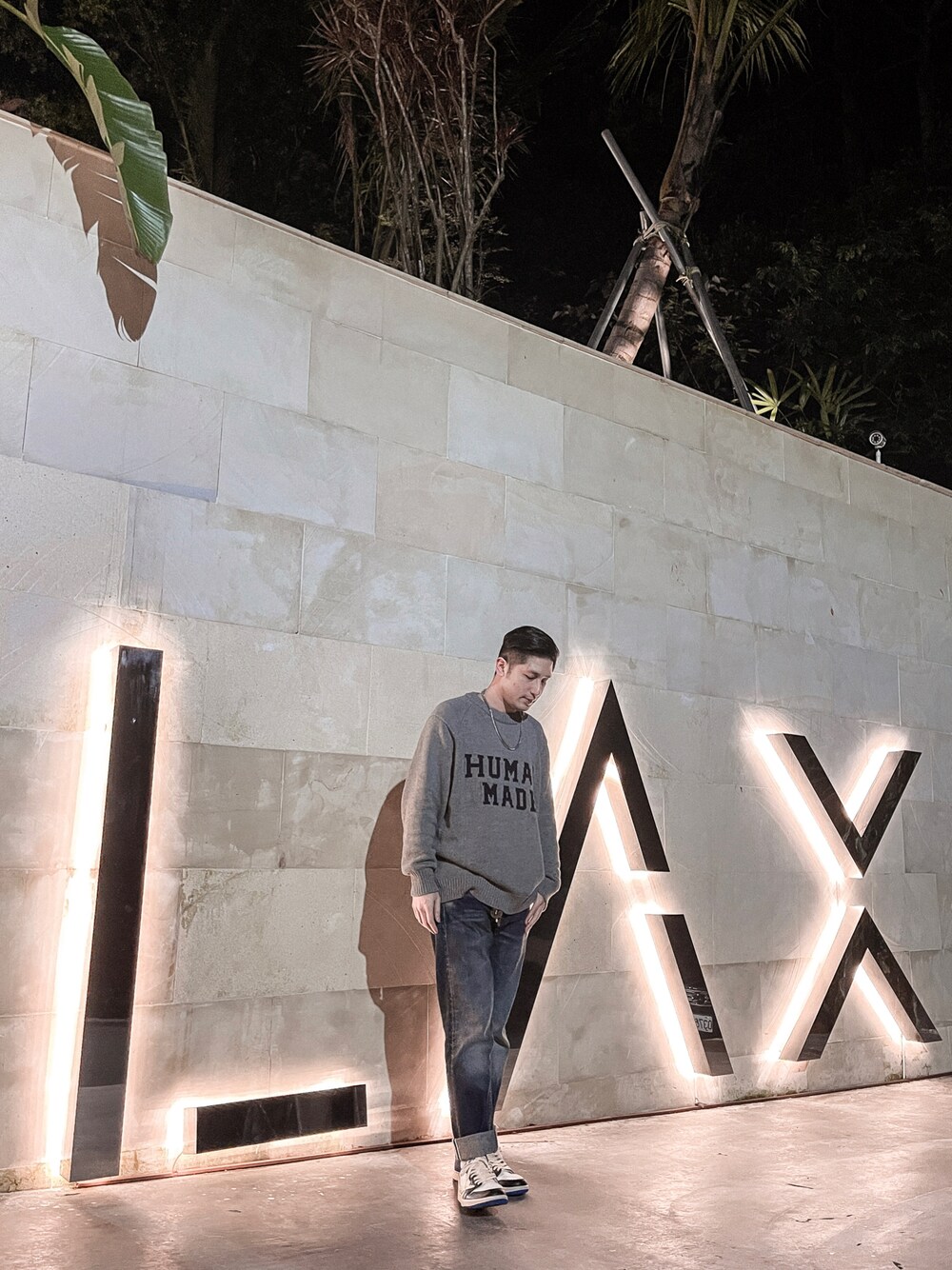「HUMAN MADE、Levi's、LVC、Jordan、travisscott、NIKE、fragment design、fragment x nike、Taiwan、TAIPEI」｜「LEVI'S VINTAGE CLOTHINGのアイテム（デニムパンツ、ブルー系）」を使った、Foxさん（メンズ・173cm）の春コーディネートの1枚目の写真