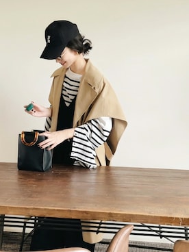 「ANEVER（アンエバー）のアイテム」を使った、TOMOKAさん（レディース・162cm）の秋コーディネート