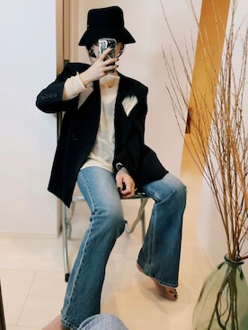 「levis」｜TOMOKAさん（レディース・162cm）の夏コーディネート