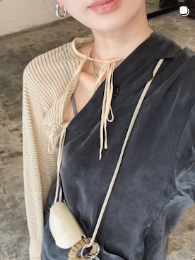 「LA PEAU DE GEM（ラポドゥジェム）のアイテム」を使った、TOMOKAさん（レディース・162cm）の春コーディネート