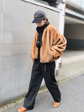 TOMOKAさん（レディース・162cm）の冬コーディネート