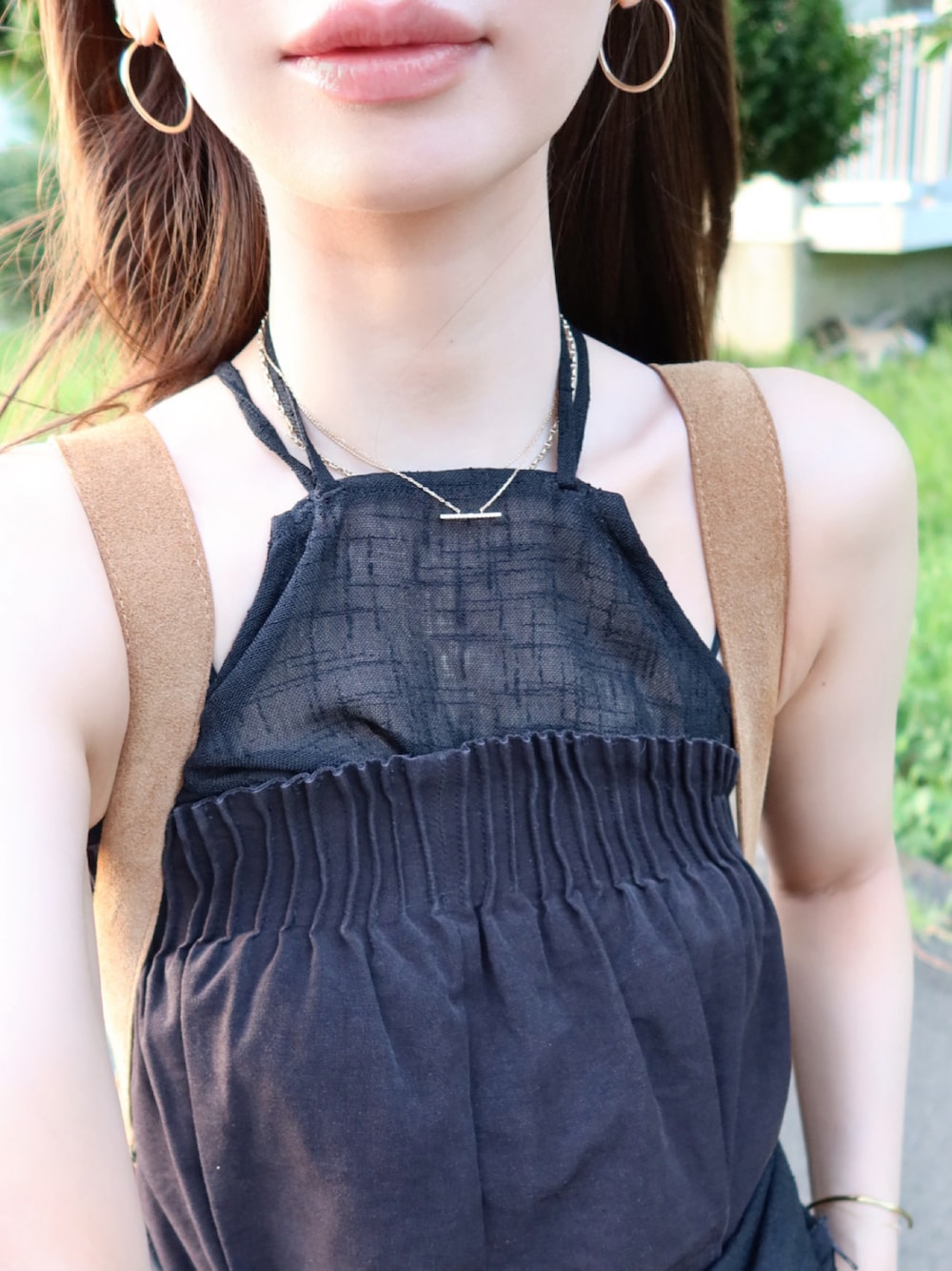 サロペット・オーバーオール・オールインワン LA PEAU DE GEM work jump suit LA PEAU DE GEM（ラポドゥジェム）の「【LA PEAU DE GEM】ワーク