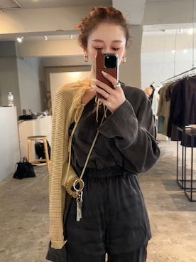 「LA PEAU DE GEM（ラポドゥジェム）のアイテム」を使った、TOMOKAさん（レディース・162cm）の春コーディネート