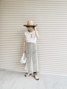 TOMOKAさん（レディース・162cm）の夏コーディネート