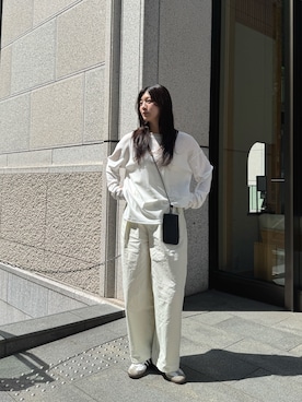 「select MOCA（セレクトモカ）のアイテム（トップス）」を使った、yuriさん（レディース・167cm）の春コーディネート