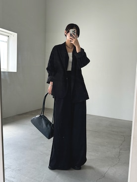 「アイテム（スリッポン）」を使った、yuriさん（レディース・167cm）の秋コーディネート