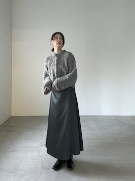 「select MOCA by son（セレクトモカバイソン）のアイテム（スカート）」を使った、yuriさん（レディース・167cm）の秋コーディネート