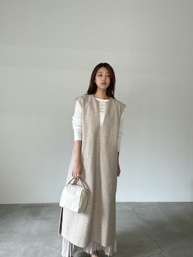 「select MOCA by son（セレクトモカバイソン）のアイテム（ワンピース/ドレス）」を使った、yuriさん（レディース・167cm）の夏コーディネート