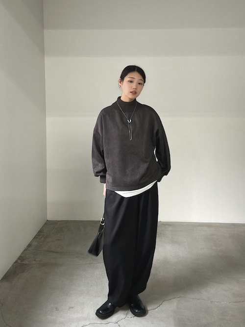 セール】スエードポンチネックリブトップス（その他トップス）｜select