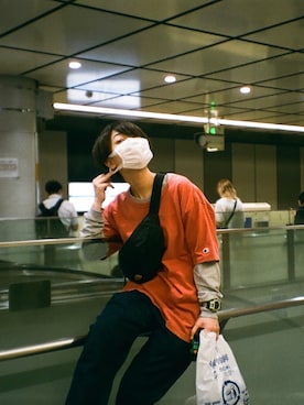 「テーパードデニム」｜Saigetsu さん（レディース・160cm）の夏コーディネート