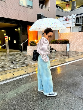 「Graphpaper（グラフペーパー）のアイテム」を使った、B☺︎Nさん（レディース・156cm）の春コーディネート