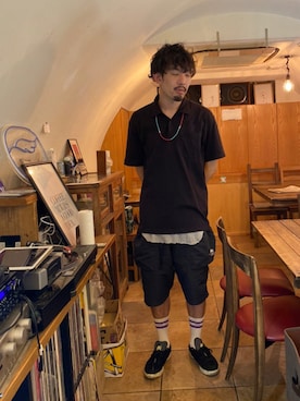 「ABU GARCIA（アブ・ガルシア）のアイテム（パンツ）」を使った、usubaneさん（メンズ・178cm）の夏コーディネート