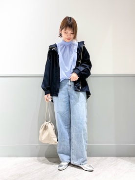 「GLOBAL WORK（グローバルワーク）のアイテム（ボディバッグ/ウエストポーチ）」を使った、kida.さん（レディース・165cm）の春コーディネート