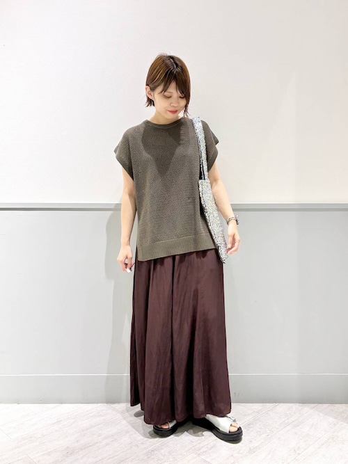 インポートロッサ フレンチスリーブ サマーニット シースルー 【44】黒 夏 ≪USED≫フレンチスリーブニットプルオーバー/AMERICAN HOLIC