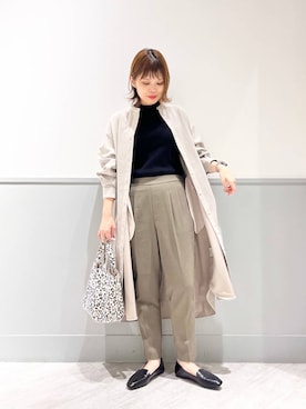 「ウツクシルエット_GLOBAL WORK」｜「アイテム（ワンピース/ドレス）」を使った、kida.さん（レディース・165cm）の秋コーディネート