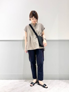 「アイテム（クラッチバッグ）」を使った、kida.さん（レディース・165cm）の夏コーディネート