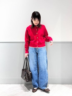 「GLOBAL WORK（グローバルワーク）のらくっション撥水バレエ/135873（バレエシューズ、その他）」を使った、kida.さん（レディース・165cm）の春コーディネート