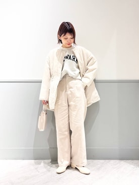 「ウツクシルエット_GLOBAL WORK」｜「アイテム（ブルゾン）」を使った、kida.さん（レディース・165cm）の秋コーディネート