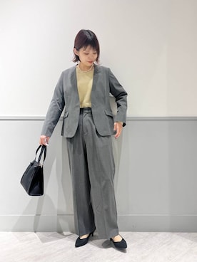 「GLOBAL WORK（グローバルワーク）のアイテム（フォーマルスーツ/小物）」を使った、kida.さん（レディース・165cm）の冬コーディネート