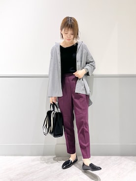 ウツクシルエットテーパードパンツ/268919を使ったショップスタッフの