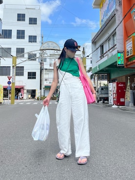 「海外系ファッション」｜「アイテム（オールインワン・サロペット）」を使った、#zuさん（レディース・158cm）の秋コーディネート