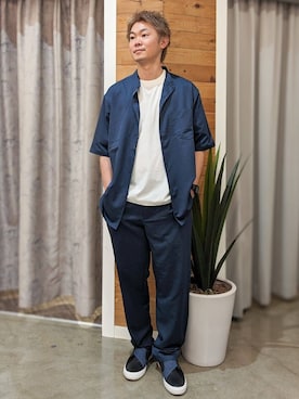 藤田さん(メンズ・170cm)の夏コーディネート