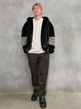 藤田さん(メンズ・170cm)の冬コーディネート