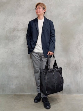 「THE SHOP TK （ザ ショップ ティーケー ）のアイテム」を使った、藤田さん（メンズ・170cm）の冬コーディネート