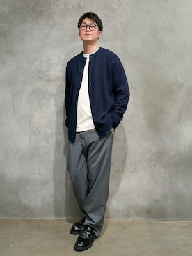 「THE SHOP TK （ザ ショップ ティーケー ）のアイテム（Tシャツ/カットソー）」を使った、藤田さん（メンズ・170cm）の秋コーディネート