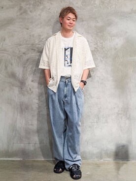 藤田さん(メンズ・170cm)の夏コーディネート
