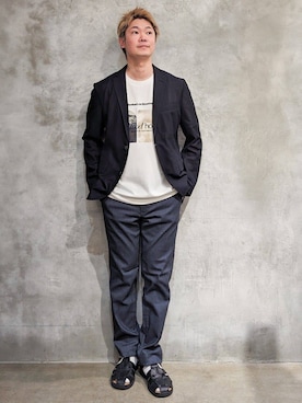 藤田さん(メンズ・170cm)の夏コーディネート