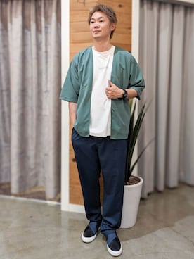 藤田さん(メンズ・170cm)の夏コーディネート