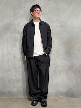 「THE SHOP TK （ザ ショップ ティーケー ）のアイテム（Tシャツ/カットソー）」を使った、藤田さん（メンズ・170cm）の秋コーディネート