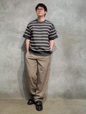 「THE SHOP TK （ザ ショップ ティーケー ）のアイテム（ニット/セーター）」を使った、藤田さん（メンズ・170cm）の夏コーディネート