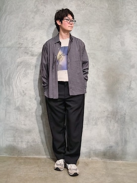 「THE SHOP TK （ザ ショップ ティーケー ）のアイテム（Tシャツ/カットソー）」を使った、藤田さん（メンズ・170cm）の秋コーディネート