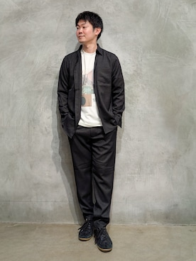 「THE SHOP TK （ザ ショップ ティーケー ）のアイテム（Tシャツ/カットソー）」を使った、藤田さん（メンズ・170cm）の秋コーディネート