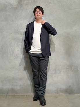 「THE SHOP TK （ザ ショップ ティーケー ）のアイテム（Tシャツ/カットソー）」を使った、藤田さん（メンズ・170cm）の秋コーディネート