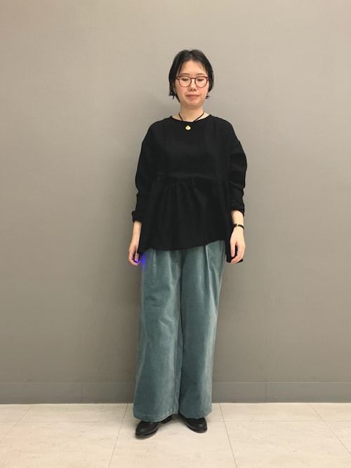 ウールガーゼギャザープルオーバー（シャツ/ブラウス）｜かぐれ